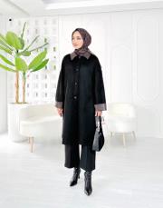 gabri süet oversize kap siyah 2