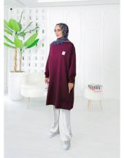 salta  iki ip diz altı salaş tunik mürdüm 2