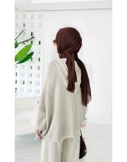 elsa pamuk püsküllü triko hırka taş 3