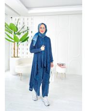 pera file örgü pamuk ip triko hırka lacivert 3