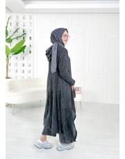 pera file örgü pamuk ip triko hırka siyah 3