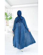 amber pamuk triko hırka lacivert