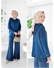 piano pamuk triko takım lacivert