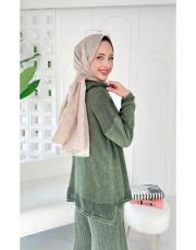 piano pamuk triko takım haki 2