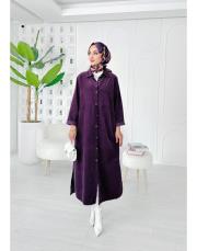 ithal rosela kadife gömlek mürdüm