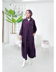 ithal rosela kadife gömlek mürdüm 2