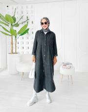 ithal rosela kadife gömlek antrasit