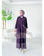 ithal viana kadife elbise mürdüm