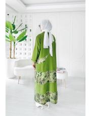 ithal viana kadife elbise yeşil 2