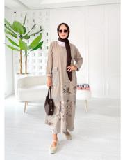 ithal daniel kadife elbise taş