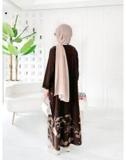 ithal daniel kadife elbise kahve 2