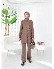 keyla merserize tunik vizon