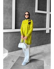 keyla merserize tunik yağyeşili 2