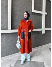 tokyo kadife gömlek kap kiremit