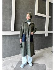 tokyo kadife gömlek kap haki 2