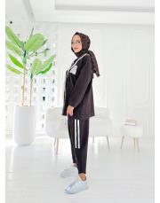 oslo iki ip spor takım kahve 2