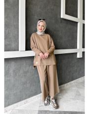 palazzo oysho takım latte