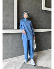 palazzo oysho takım mavi 2