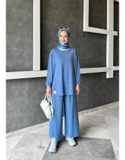 palazzo oysho takım mavi 3