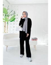 liya merserize oversize tunik siyah 2