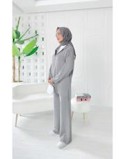 marla simli  triko takım gri 3