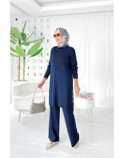 aiksa merserize triko takım lacivert 3