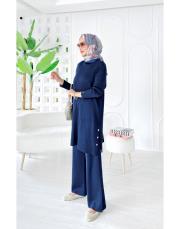 aiksa merserize triko takım lacivert 4