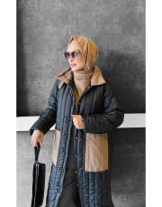 florist kapitone şişme mont siyah 2