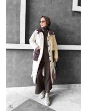 florist kapitone şişme mont taş 2