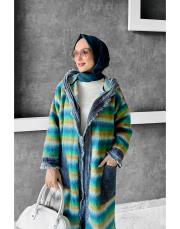 rainbow desenli tasarım kap yeşil 4