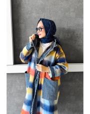 rainbow desenli tasarım kap hardal 2