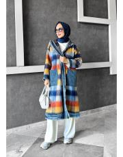 rainbow desenli tasarım kap hardal 3