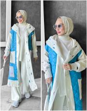 design trikolu kapitone  kap turkuaz