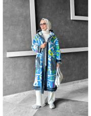 eliz polar oversize  kap mavi