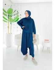 makose pamuk ip triko triko takım lacivert 2