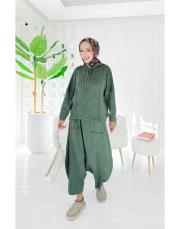 makose pamuk ip triko triko takım haki 2