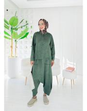 makose pamuk ip triko triko takım haki 3