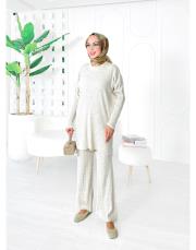 laurant saç örgü triko takım taş