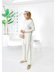 laurant saç örgü triko takım taş 2