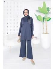 merlin merserize pantolon piliseli takım antrasit