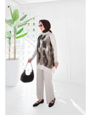 fame cupra merserize yanı fermuarlı tunik taş 2