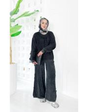 toffy pamuk triko takım siyah