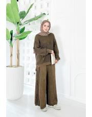 toffy pamuk triko takım kahve 2