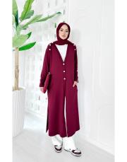 epila omuz düğmeli merserize hırka bordo 2