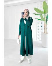 epila omuz düğmeli merserize hırka zümrüt 2