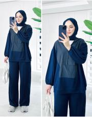 garniel paraşüt garnili oysho takım lacivert