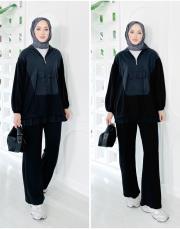 garniel paraşüt garnili oysho takım siyah