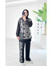 shine taşlı takım siyah 2