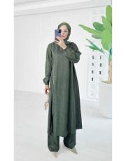 jakar fermuar detaylı tasarım takım haki