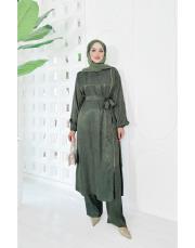 jakar fermuar detaylı tasarım takım haki 2